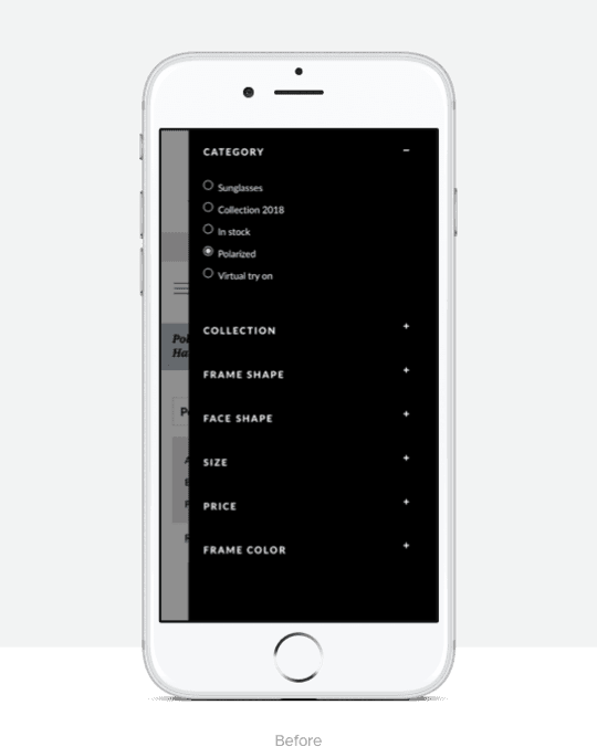 Screenshot Before
